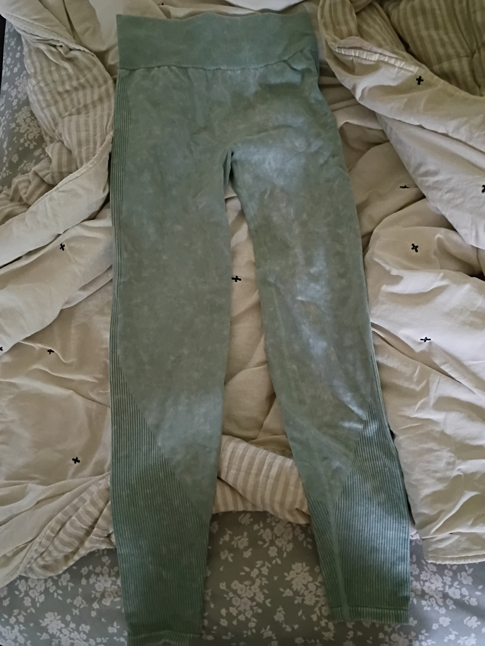 Victoria's Secret PINK Eggshell Blue Seamless Leggings